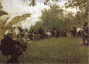 Ilya Repin At the Academy-s House in the Country oil on canvas